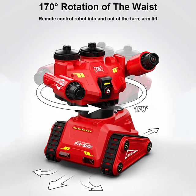 Smart Programming Demo Remote Control Robot 2.4G APP Dual Control One Click Spray Swingable Arm 170 Degree Rotation Waist RC Toy 4