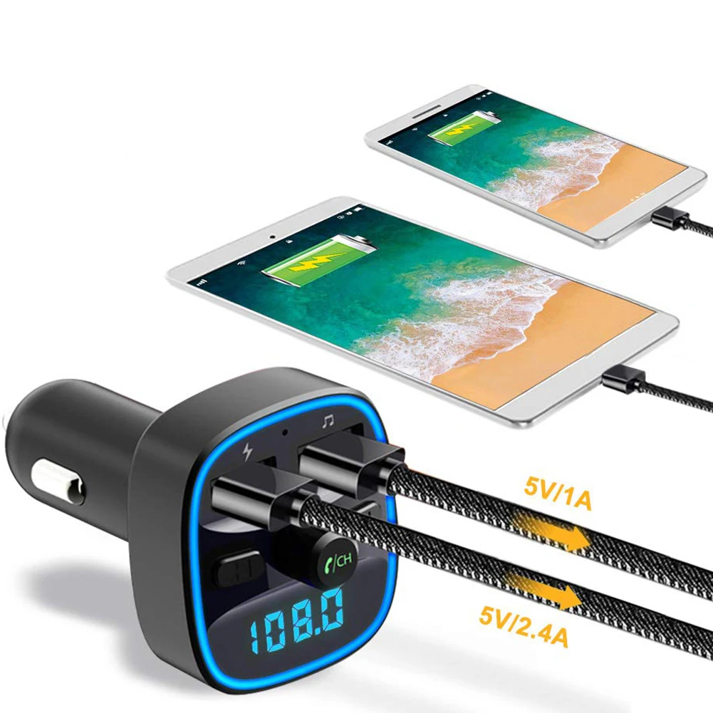 Автомобильный MP3-плеер Bluetooth Handsfree USB зарядное устройство fm-передатчик радио адаптер автомобильный carros интерьер бутик горячий