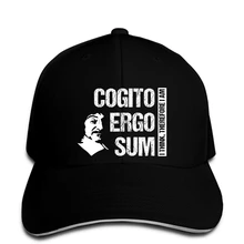 Мужская бейсболка cogito ergo sum descartes philosophy, бейсбольная кепка frenc, крутая Женская Бейсболка, Кепка snapback, остроконечная