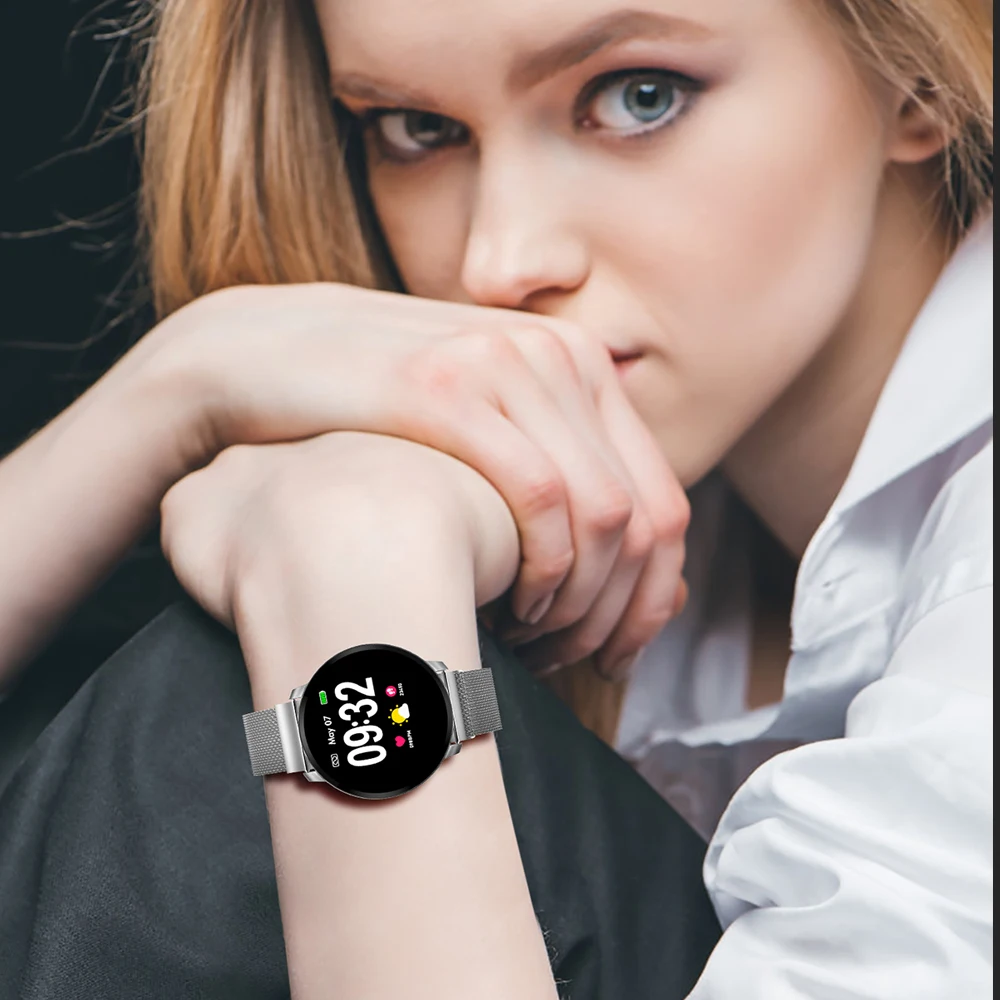 696 CF68 модные часы Smart Watch Водонепроницаемый IP67 крови Давление спортивные Для женщин Wirstwatches сердечного ритма Смарт Браслет для IOS и Android
