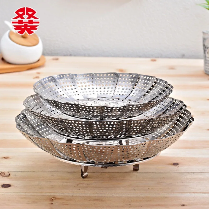 Чао Чжоу напрямую от производителя из нержавеющей стали, паровой сушилка для тарелок складной zheng long pan Maker многоцелевой Lotus Stea