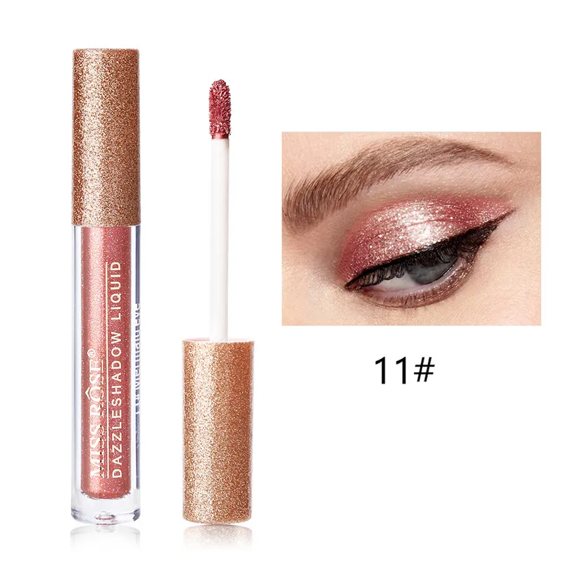 11 mermaid eye Жидкие тени для век Блеск Тени для век Ручка водонепроницаемый Dazzle Shimmer блестящий металлик вечерние глаза Косметика Макияж - Цвет: 11 mermaid eye
