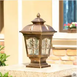 Европейская садовая лампа настенная лампа пост-голова лампа наружная Водонепроницаемая садовая лампа для загородного дома наружный
