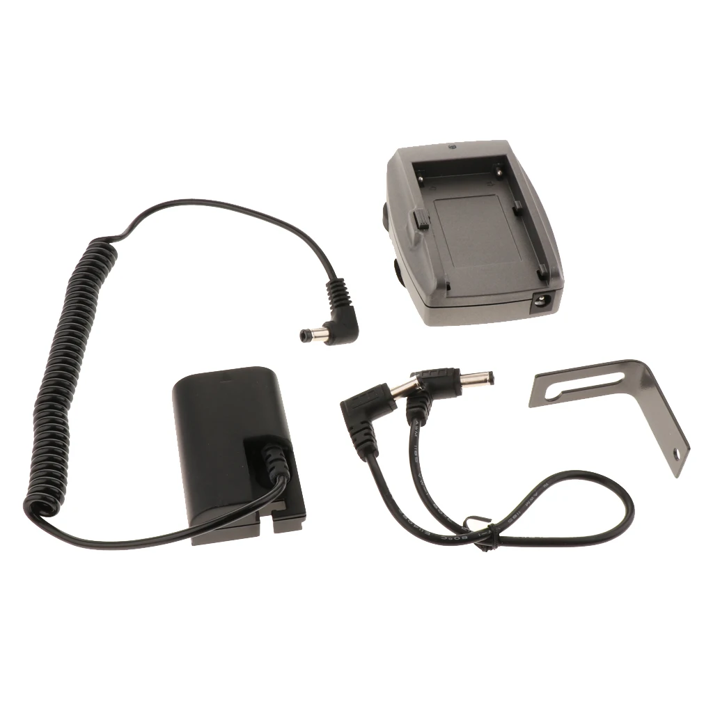 LP-E6 DR-E6 DC Coupler +  Adapter Plate for Canon EOS 5D2 5D3 6D 7D 70D 7D2 5DSR 80D Camera