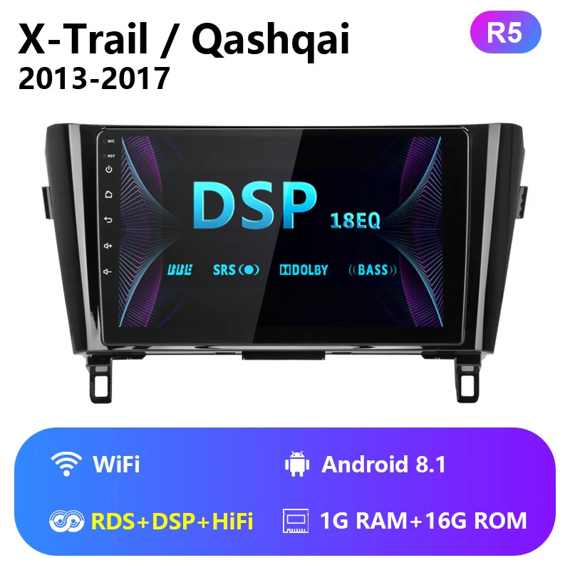 R5 Vtopek Android автомобильный стерео gps радио для Nissan X-Trail Qashqai 2013- сенсорный экран 4G сеть Wifi RDS DSP FM с CANBUS - Цвет: R5