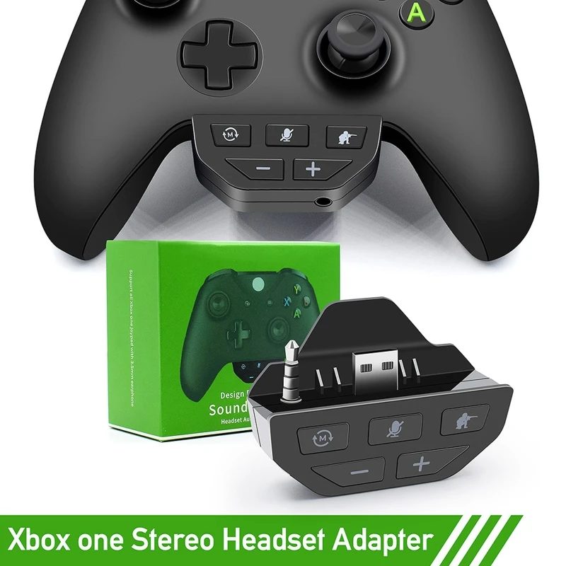 

2020 New Handle Stereo Headset Adapter Controller -Audio Adapters Headphone Converter For -Xbox One Wireless Gamepad