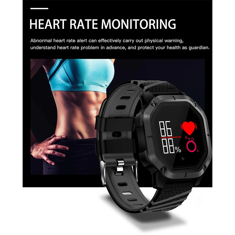 LIGE Новые смарт-часы для женщин IP68 Водонепроницаемый Bluetooth мониторинг сердечного ритма шагомер умный Браслет для Android IOS+ коробка