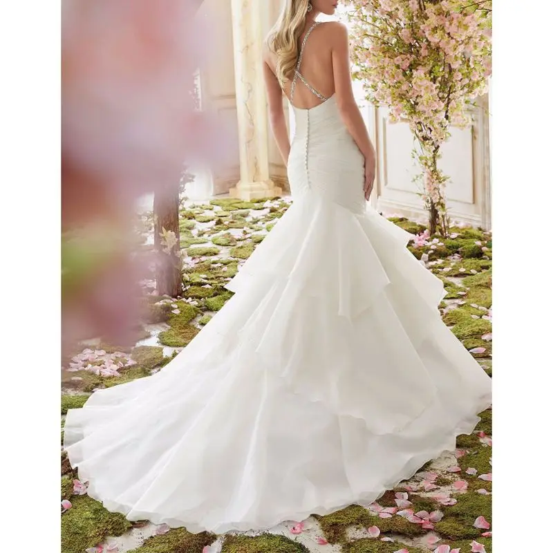 Модный маленький рыбий хвост Дамская поясная сумка на бедрах свадебное платье Нижняя юбка длинная белая Нижняя юбка