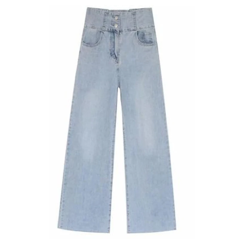 Осенние джинсы шаровары Повседневные женские брюки длиной до щиколотки ...