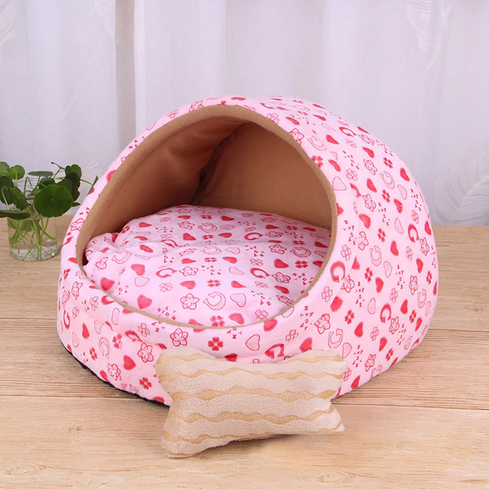 Домашнее животное кошка собака кровать коврик дом нескользящий маленький щенок собаки котята питомники домашние зимние теплые домашние животные кошки спальное гнездо кровати дом - Цвет: F