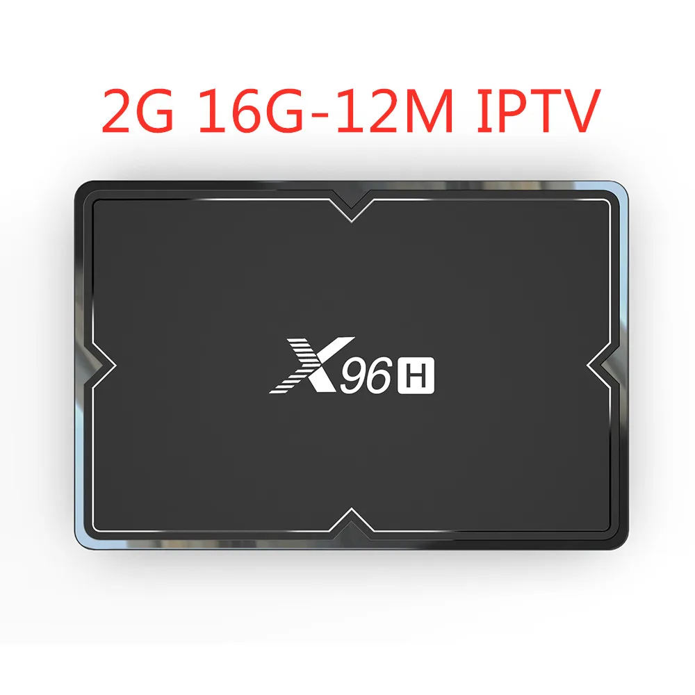 Лучший скандинавский IPTV X96H Android 9,0 Smart tv Box четырехъядерный Wifi BT телеприставка+ шведский тюнер для просмотра телеканалов Нидерландов подписка 5000vod - Цвет: 2G 16G-1 Year IPTV