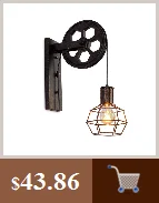 Американский промышленный настенный светильник, винтажный светильник для гостиной, пеньковая веревка, Ретро Декор, кафе, бар, коридор, настенный светильник, светильники для ресторана