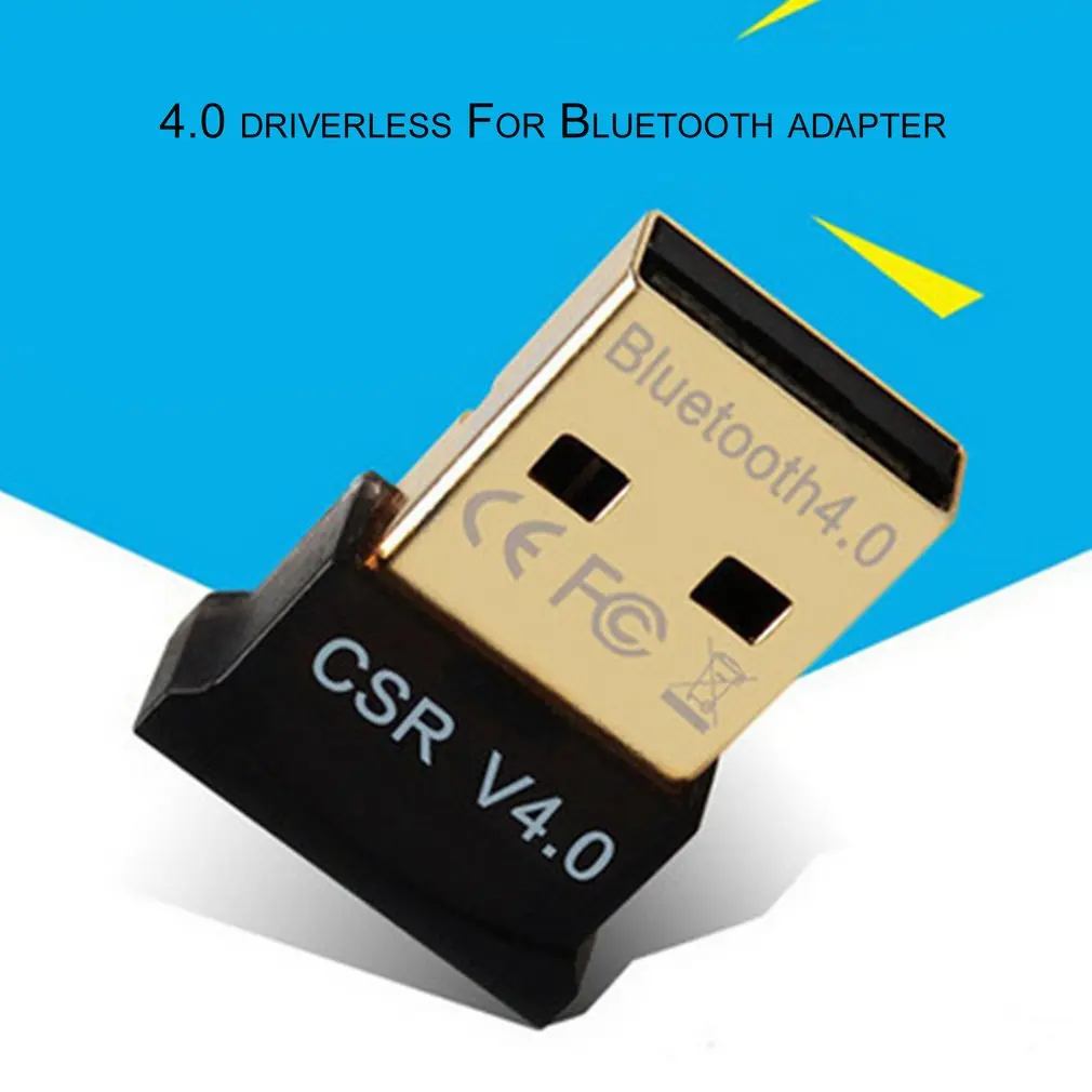 USB 2,0 CSR 4,0 адаптер без ключа, портативный беспроводной HD стерео аудиоприемник для ПК ноутбука