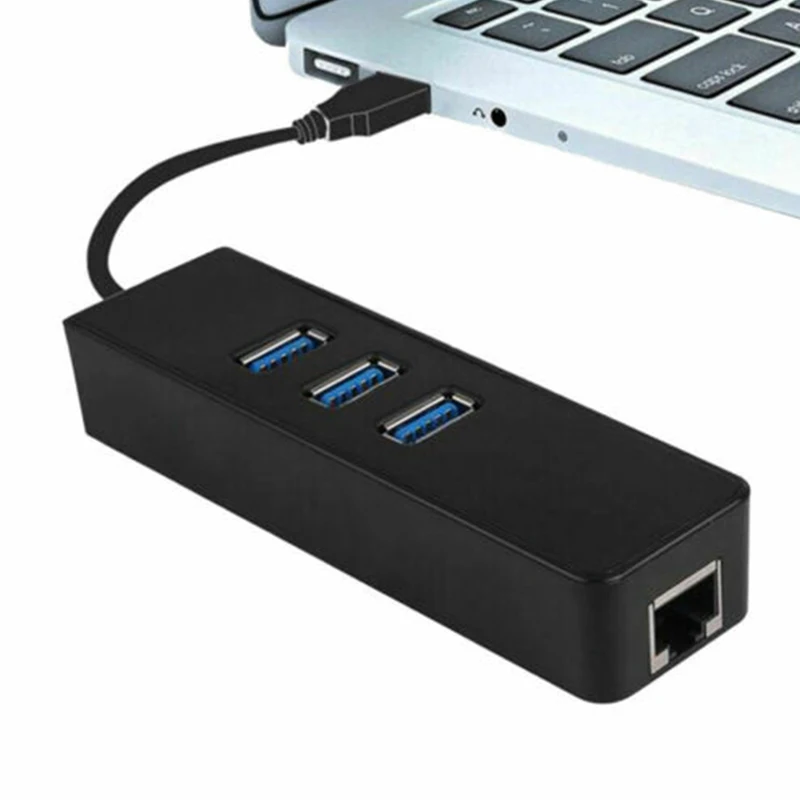3 порта USB 3,0 хаб Gigabit Ethernet Lan RJ45 сетевой адаптер на 1000 Мбит/с ПК