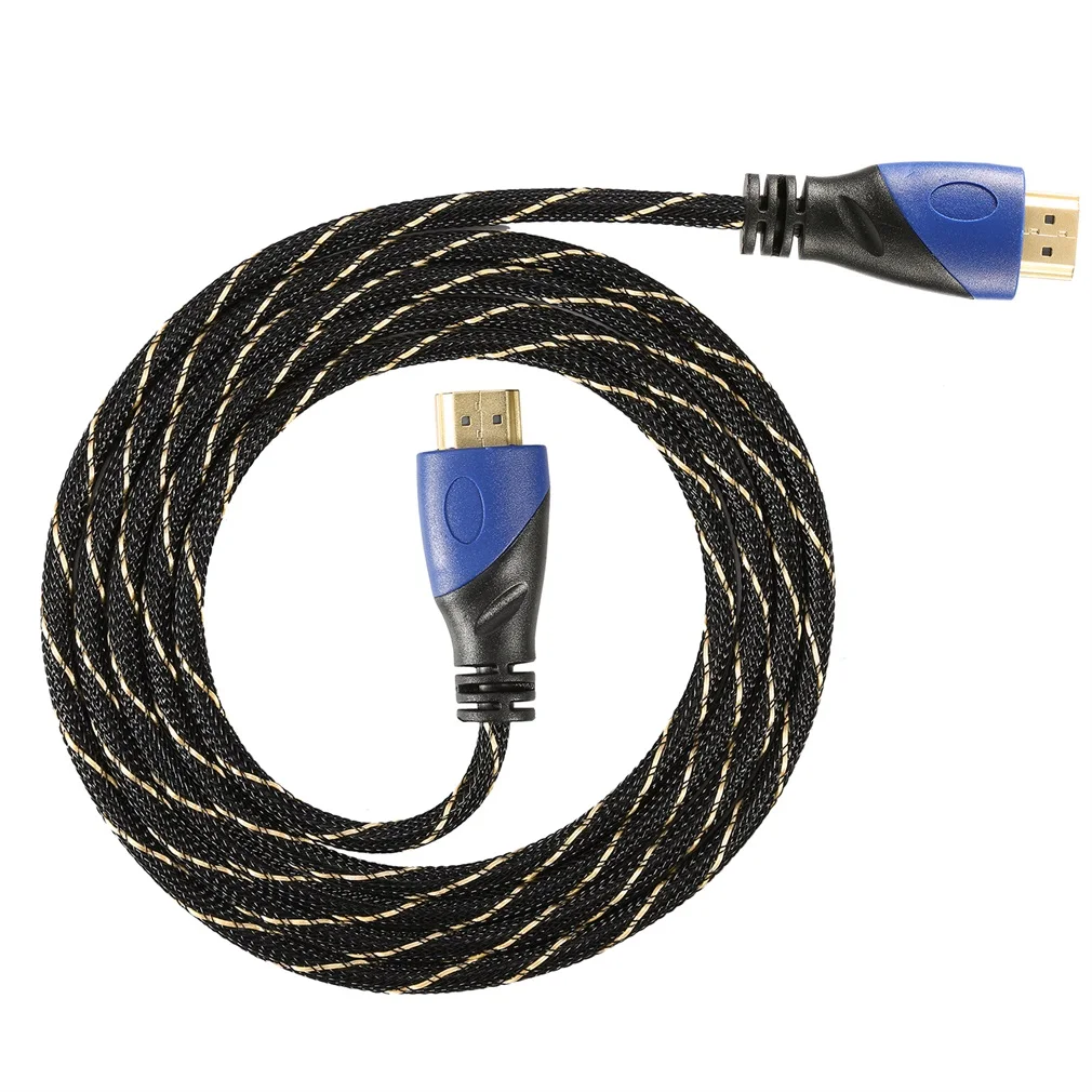 LESHP высокоскоростной 3 м/10ft синий+ черный HDMI 4 к x 2 к кабель высокой четкости 5 шт. поддерживает 3D и аудио канал возврата