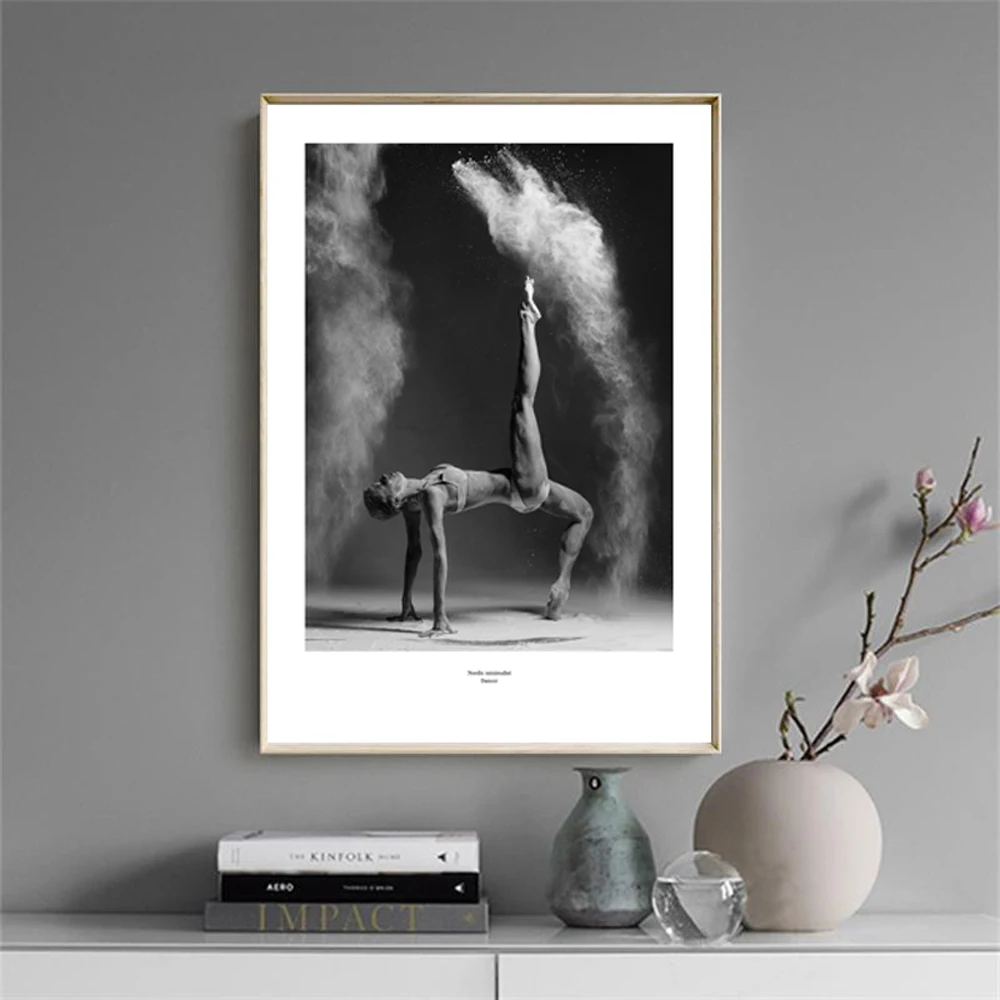 

Affiche Noir Et blanc Ballet Photography Canvas Art Painting Tableaux Muraux Moderne