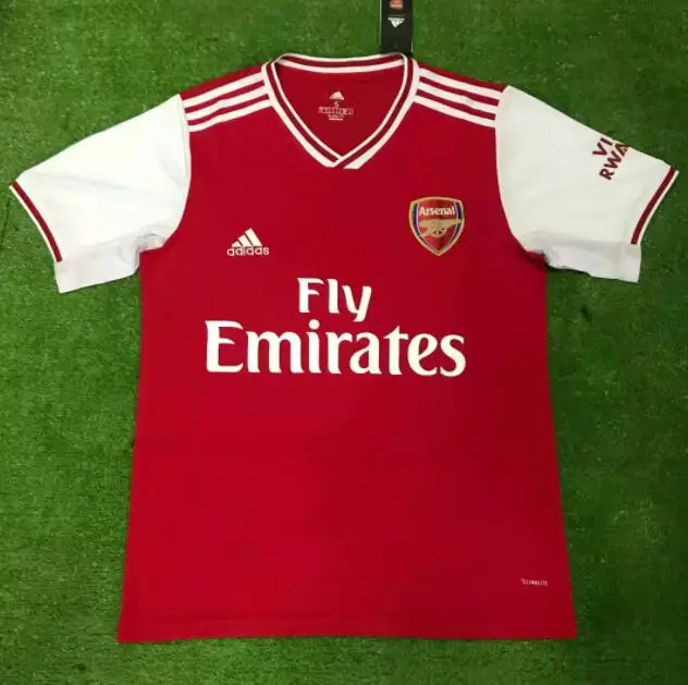 Футбольная рубашка «Arsenal», 19/20 OZIL, домашняя красная футбольная майка, желтая, LACAZETTE AUBAMEYANG RAMSEY, футболка с коротким рукавом
