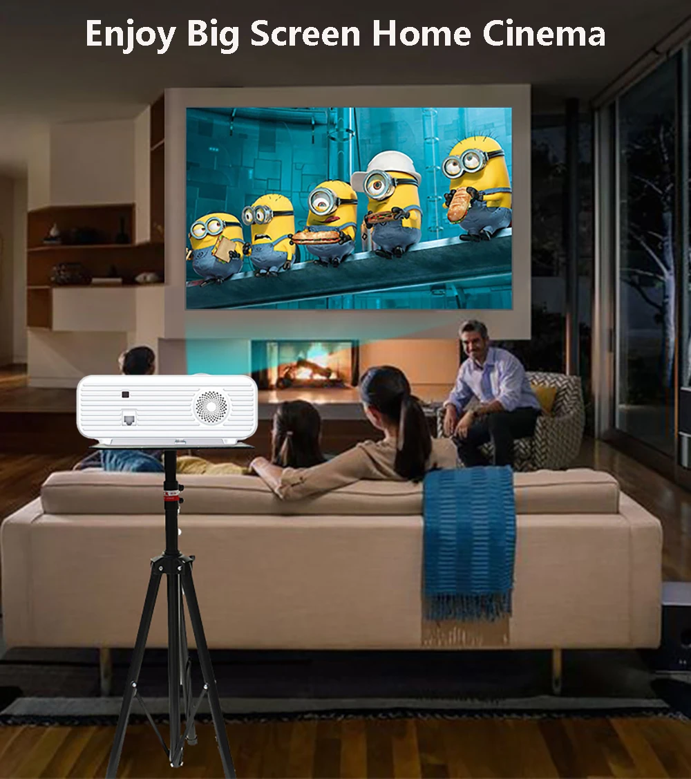 Мини проектор Smartldea Native HD 1280x720P светодиодный для домашнего кинотеатра ac3 Dolby