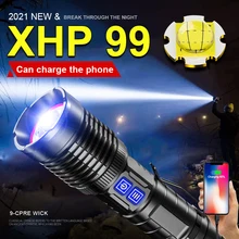 

Super Powerful Led Flashlight 18650 XHP99 High Power Led Torch Light XHP70 Rechargeable Tactical Flashlight Usb hunting lantern