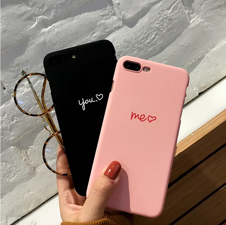 Cute Phone Case For iPhone 5 5s 6 6s 7 8 Plus X XS Max XR Cover Funda 11 Pro Back I Love You Couple Shell | Мобильные телефоны и