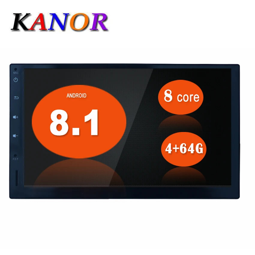 

KANOR 7'' 4+64G Android 8.1 2 Din Universal GPS Navigation Autoradio Car Multimedia Player BT 4G Wifi OBD Stereo Radio Video