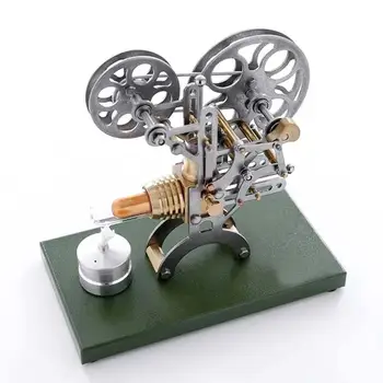 

Stirling Retro Projector Engine Stirling Engine Motor External Combustion Engine Science Educational Model Toy with Metal Base