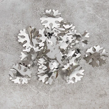 

Ball filler "Snowflake confetti" 3.5 cm, foil, silver 500g 3528205
