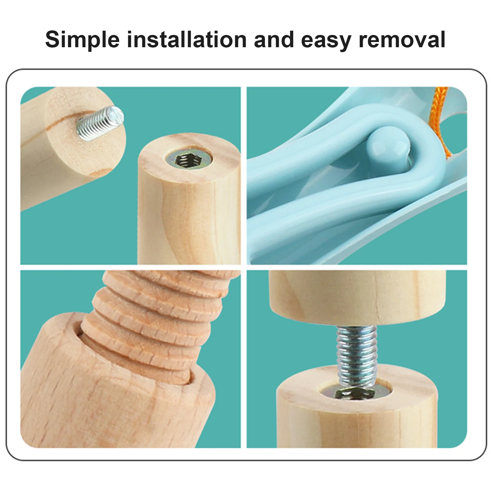 Wooden Mini Kitchen Home Cleaning Tool Pretend Furniture Play Toddler Toy Girl Kid Floor Brush Broom Housekeeping Children toys 3