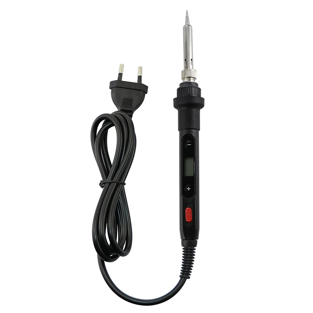 60W/80W Digital Electric Soldering Iron Kit Adjustable Temperature Mini Handle Heat Pencil Welding Tool Ceramic Heater Iron Tips inverter welder