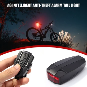 

Smart COB LED Bicycle Taillights USB Charging Intelligent Remote Control Anti-theft Security Burglar Alarm Bike Equipment