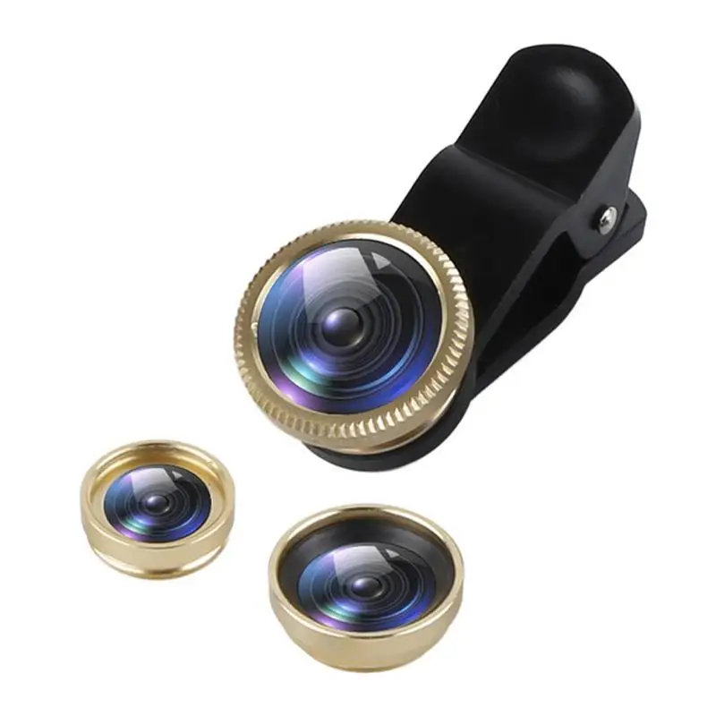 mobile lens 18x25 3-in-1 Wide Angle Macro Fisheye Lens Camera Kits Mobile For Phone with Eye Cell Phone Fish All Clip 0.67x Phones Lenses sony lens for mobile