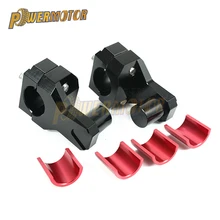 Universal CNC Aluminium Motorcycle Clamp Raised Riser HandleBar Clamp Riser Fat Bar Clamp Riser For 22mm or 28mm MX Motocross
