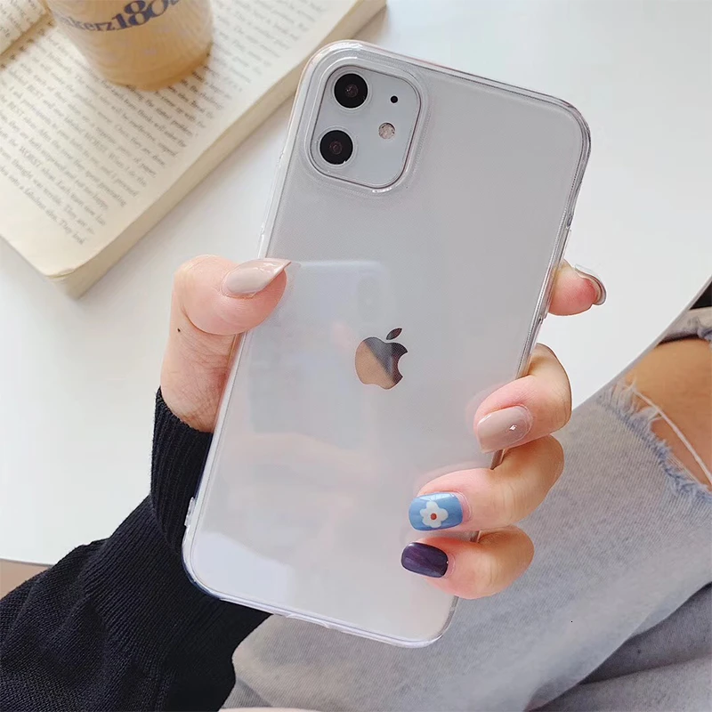 VOZRO Ультратонкий Прозрачный чехол для телефона для Iphone 11 Pro X XR XS Max 6 6S 7 8 Plus чехол Чехлы для телефона аксессуары сумка