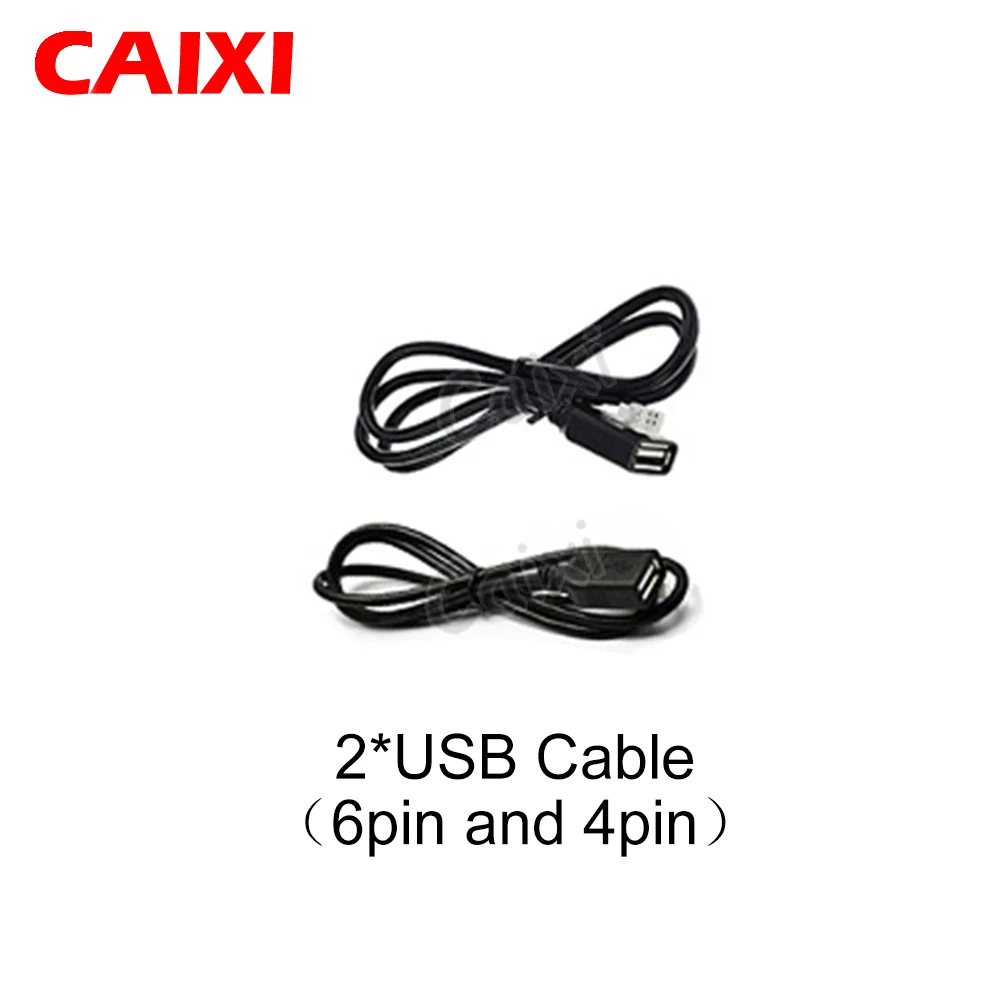 CAIXI 안드로이드 자동차 라디오 RCA 출력 라인 보조 어댑터 케이블, USB 케이블, GPS 안테나, 외부 마이크, 2 din
