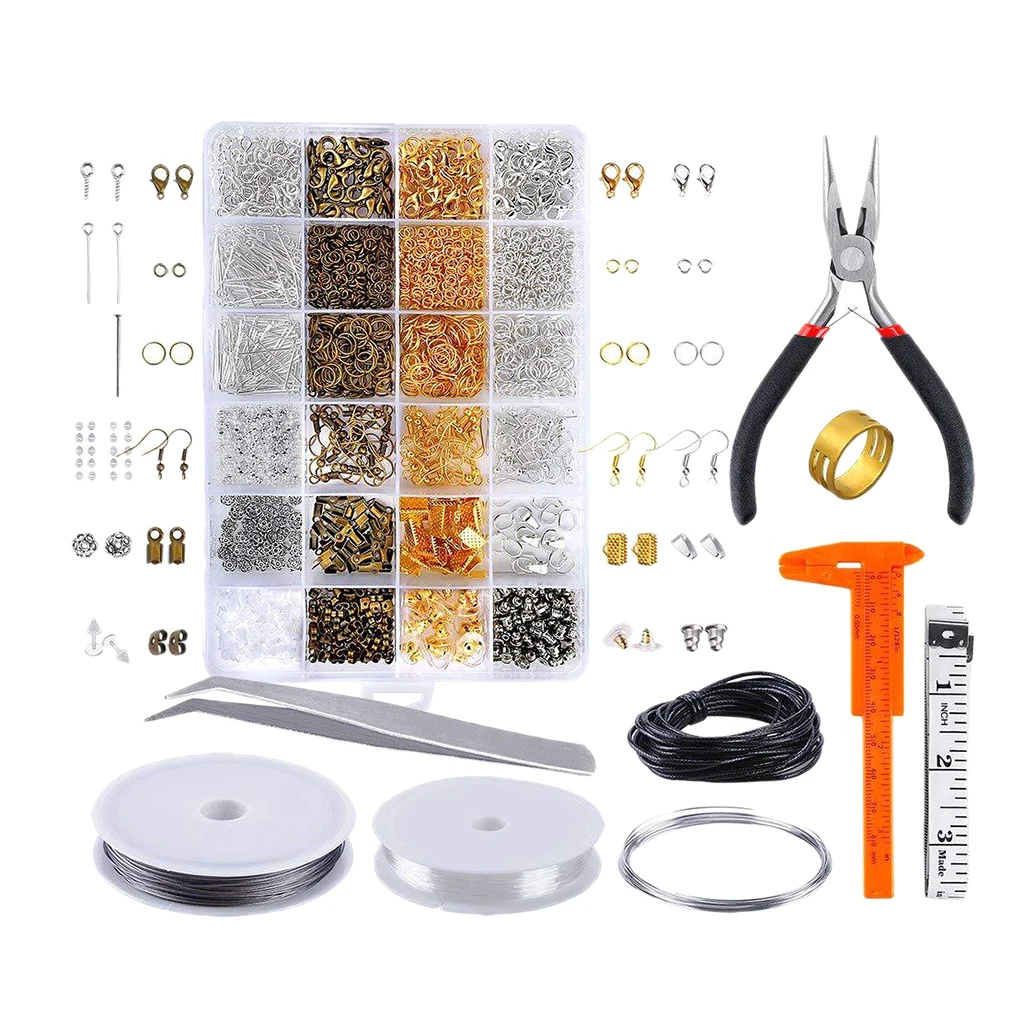 1 Box Jewelry Making Starter Kit Set Jewellery Findings Supplies DIY Crafts