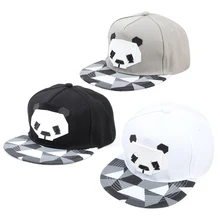 Бейсбольная кепка с 3D рисунком панды, модная шапка "хип-хоп", милая панда, Зебра, резиновые шапки, женская и мужская плоская шапка для спортивных занятий на свежем воздухе