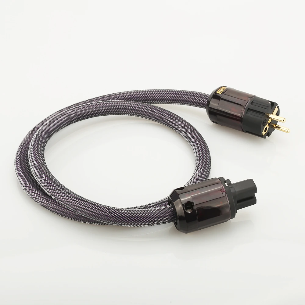 Hifi OFC AC 313 кабель питания Hi Fi позолоченный Штепсель EU Schuko шнур для AMP CD