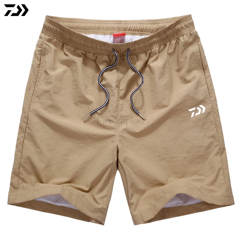 Daiwa быстросохнущие дышащие мужские летние рыболовные шорты водонепроницаемые спортивные походные шорты для поездок - Цвет: Хаки