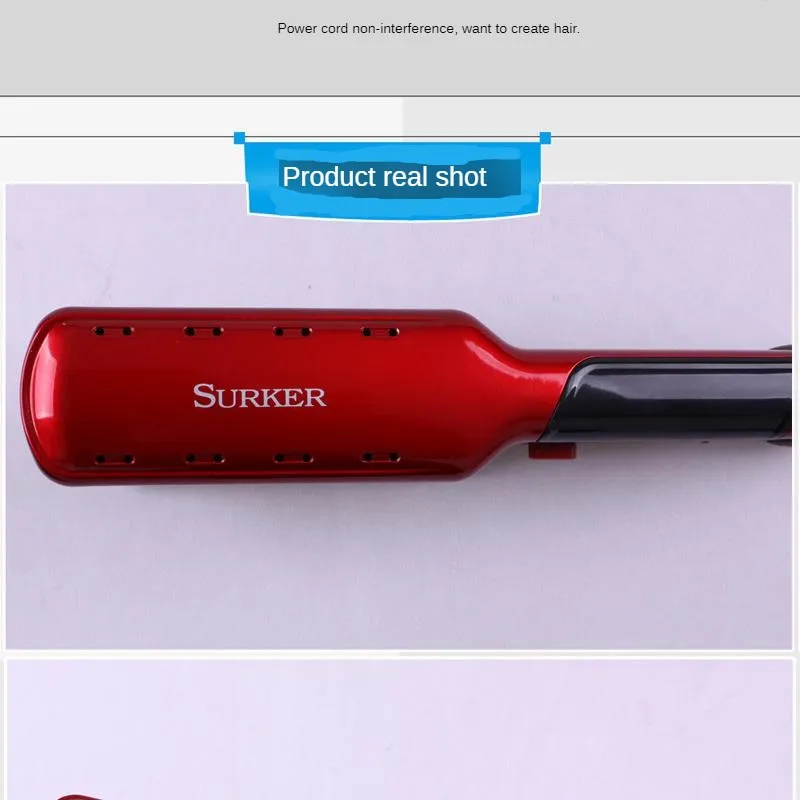 Ceramic Roll Straight Dual Purpose Hair Curler 2-in-1 Negative Ion Hair Crimper Hair Tools