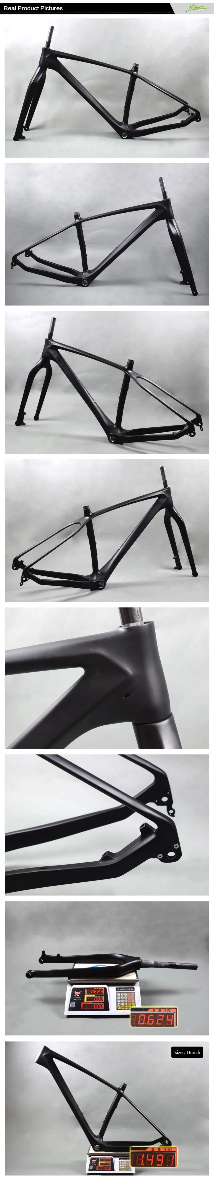 Excellent carbon fat bike mtb frame 26er UD black framework bicycle mtb BSA carbon bicycle mtb frame matte or glossy CAERBON frames 6