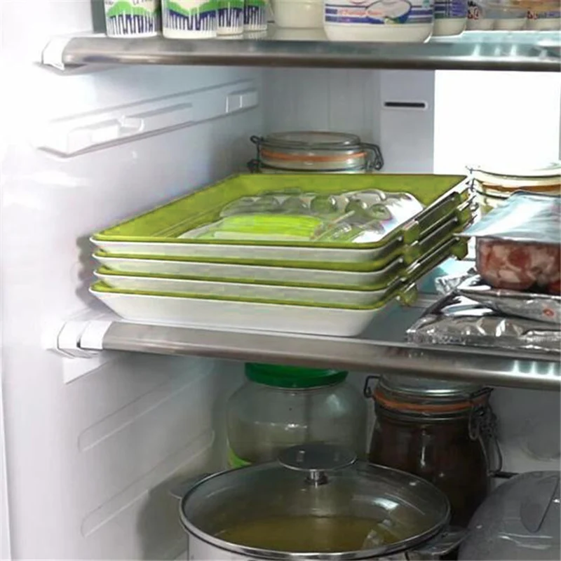 

1/2/4Pcs Healthy Food Preservation Tray Storage Container Set Kitchen Tools E2S