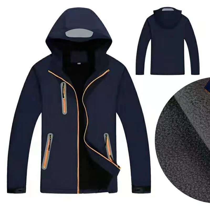 

Windbreaker Winter Jacket Outdoor Hiking Thick Coat Mens Thermal Windbreaker Male Camping Skiing Sport Jacket Waterproof