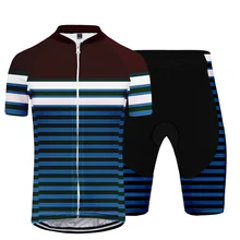 2020 Women’s Cycling Jersey Set Fashion Hip Hop Harajuku Stripe Comfortable Breathable Bicycle Clothing Short Sleeve Shorts Set