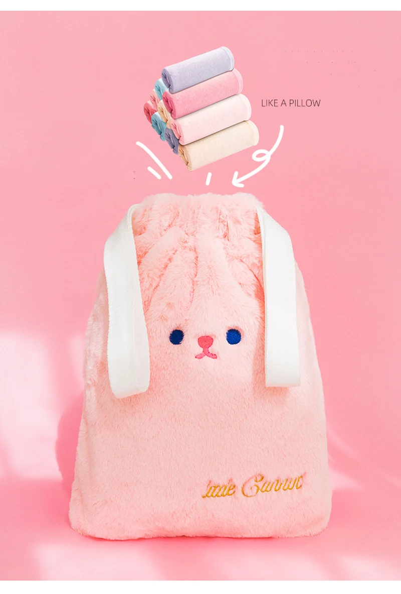Milkjoy Сумки на шнурке для женщин конфеты косметичка для путешествий плюшевая сумка для хранения милые девушки большой емкости повседневные сумочки