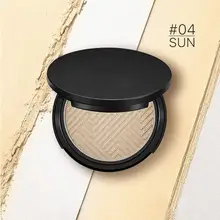 Женский матовый контур лица и светящийся 9 г прессованная Палитра порошок хайлайтер 4 цвета компактный набор для макияжа черные инструменты