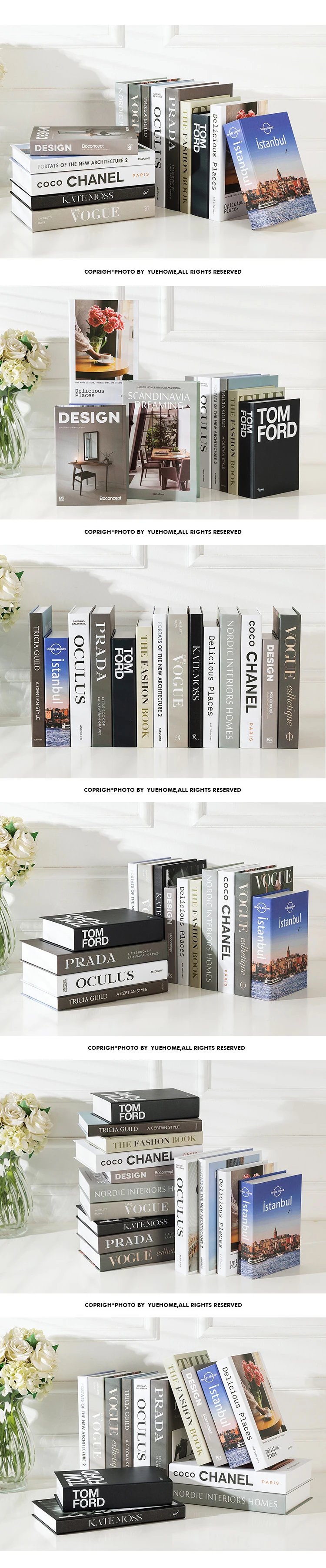 Модная имитационная книга, декоративная книга для дома, модель, фальшивая книга, Современное украшение для дома, для гостиной, для девичьей комнаты, МОДЕЛЬ РУКОДЕЛИЯ