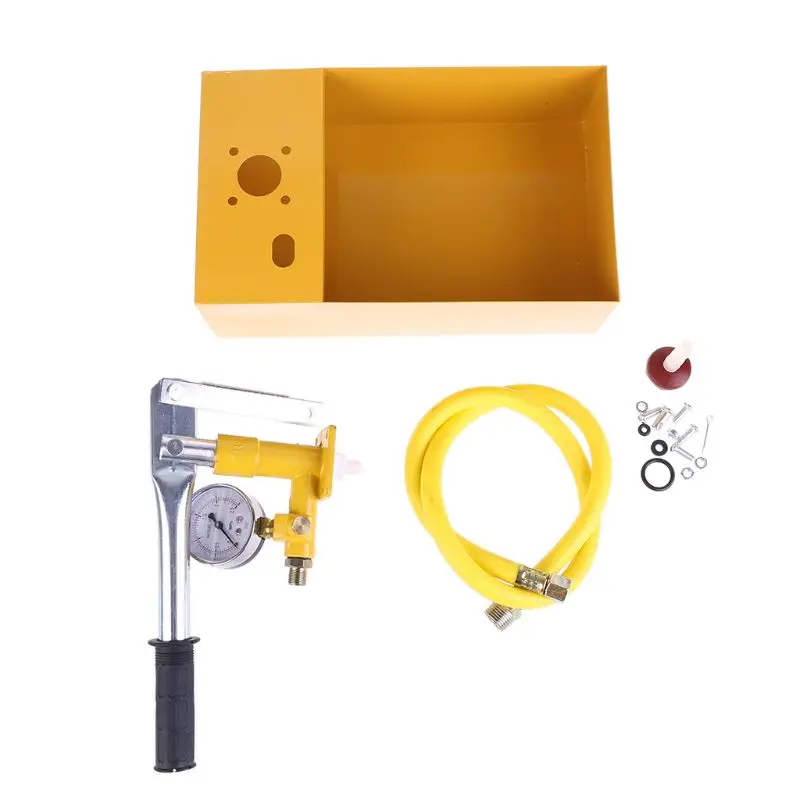 

2.5MPa 25KG Water Pressure Gauge Manual Hydraulic Pump Tester with G1/2" Hose Q1FD