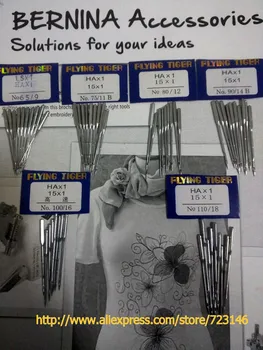 

high quality 10pcs HA x 1,130/705H,15x1 Needles Size #9 #11 #12 #14 #16 #18 for singer juki brother bernina pfaff elna janome#