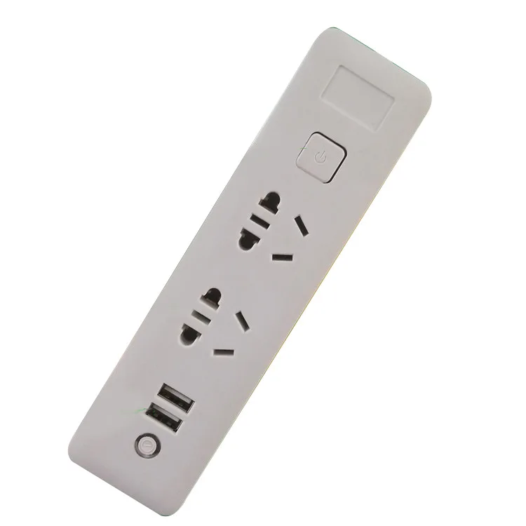Умный блок питания 2USB Быстрая зарядка безопасная коммутационная панель силовая полоса разъем силовая полоса 2 без кабеля