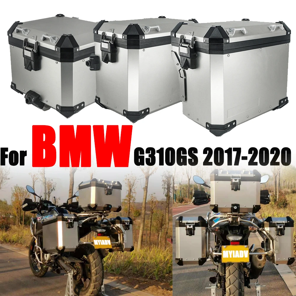 Caja de equipaje de aluminio para motocicleta, alforja con soporte de acero, para BMW G310GS G310 310 GS 2017 2018 2019 2021|Maletero de motocicleta| - AliExpress